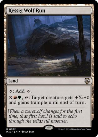Kessig Wolf Run (Ripple Foil)  [Foil]  (M3C-352) - [Commander: Modern Horizons 3] - Trinity Hobby