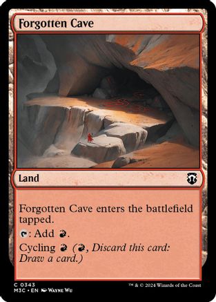 Forgotten Cave (Ripple Foil)  [Foil]  (M3C-343) - [Modern Horizons 3 Commander] - Trinity Hobby
