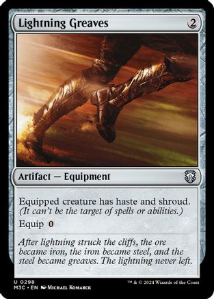 Lightning Greaves (Ripple Foil) (M3C-298) - [Commander: Modern Horizons 3] Foil - Trinity Hobby