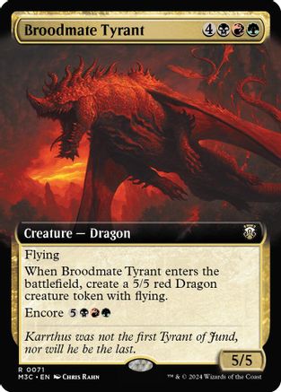 Broodmate Tyrant (Extended Art) (Ripple Foil) (M3C-071) - [Commander: Modern Horizons 3] Foil - Trinity Hobby