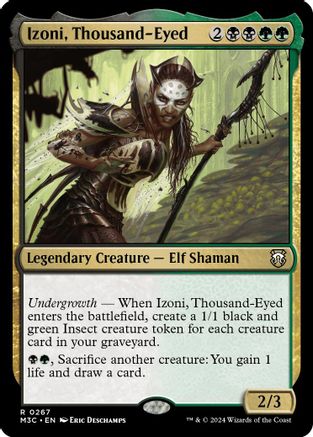 Izoni, Thousand-Eyed (Ripple Foil)  [Foil]  (M3C-267) - [Modern Horizons 3 Commander] - Trinity Hobby