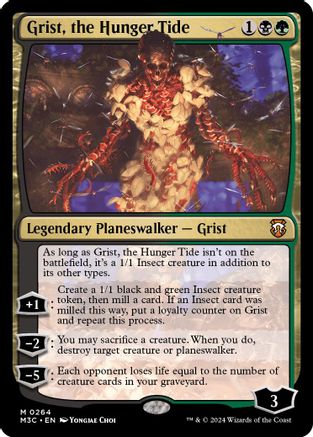 Grist, the Hunger Tide (Ripple Foil)  [Foil]  (M3C-264) - [Modern Horizons 3 Commander] - Trinity Hobby