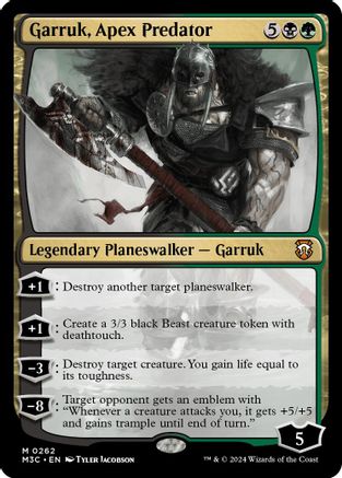 Garruk, Apex Predator (Ripple Foil)  [Foil]  (M3C-262) - [Modern Horizons 3 Commander] - Trinity Hobby