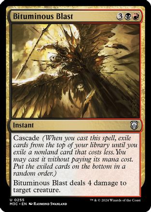 Bituminous Blast (Ripple Foil)  [Foil]  (M3C-255) - [Modern Horizons 3 Commander] - Trinity Hobby