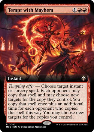 Tempt with Mayhem (Extended Art) (Ripple Foil)  [Foil]  (M3C-062) - [Modern Horizons 3 Commander] - Trinity Hobby