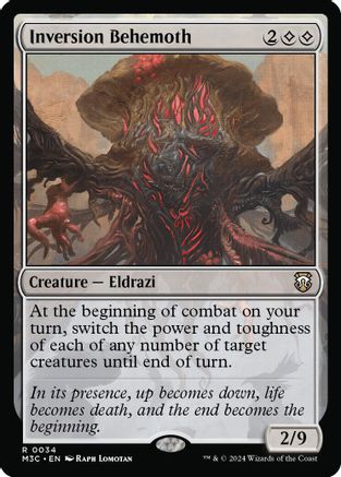Inversion Behemoth  (Ripple Foil)  [Foil]  (M3C-034) - [Modern Horizons 3 Commander] - Trinity Hobby
