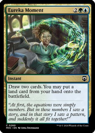 Eureka Moment (Ripple Foil)  [Foil]  (M3C-260) - [Modern Horizons 3 Commander] - Trinity Hobby