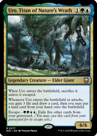 Uro, Titan of Nature's Wrath (Ripple Foil) (M3C-277) - [Commander: Modern Horizons 3] Foil - Trinity Hobby