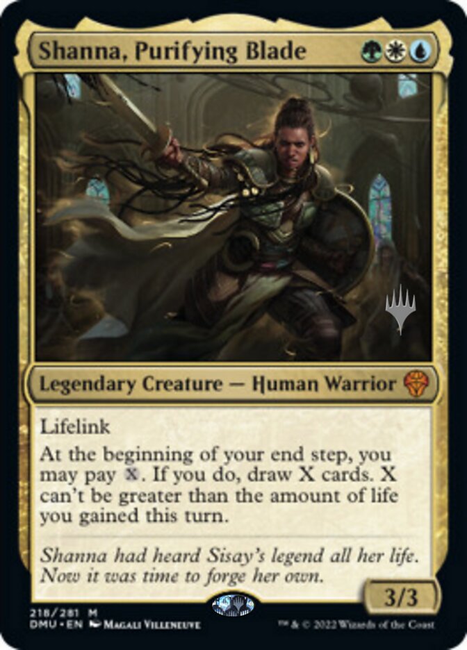 Shanna, Purifying Blade (Promo Pack) [Dominaria United Promos] - Trinity Hobby