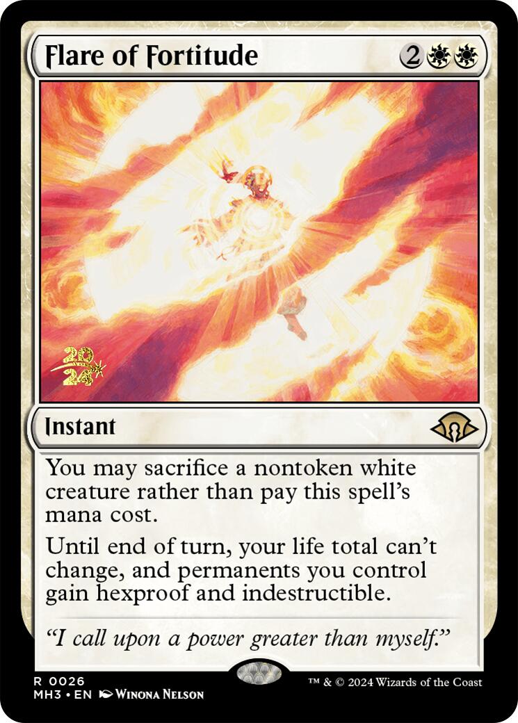 Flare of Fortitude [Modern Horizons 3 Prerelease Promos] - Trinity Hobby