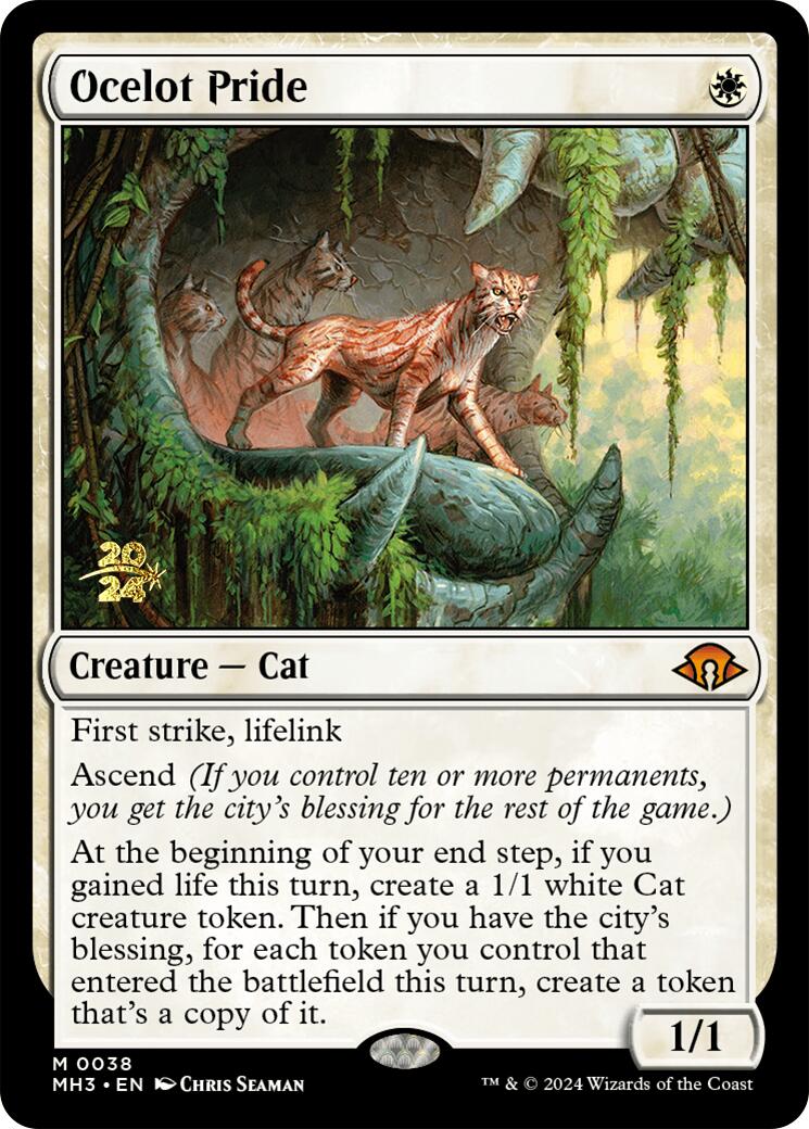 Ocelot Pride [Modern Horizons 3 Prerelease Promos] - Trinity Hobby