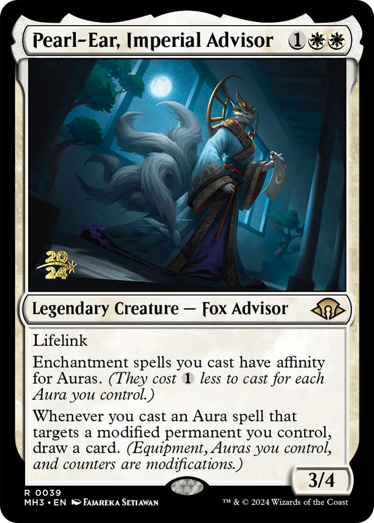 Pearl-Ear, Imperial Advisor [Modern Horizons 3 Prerelease Promos] - Trinity Hobby