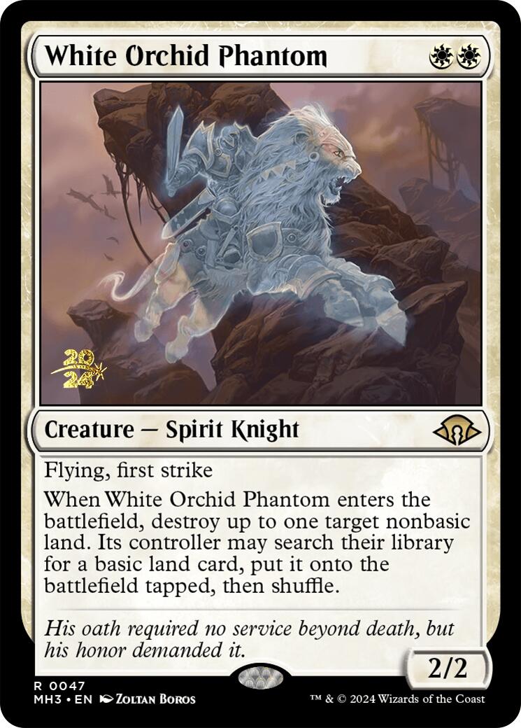 White Orchid Phantom [Modern Horizons 3 Prerelease Promos] - Trinity Hobby