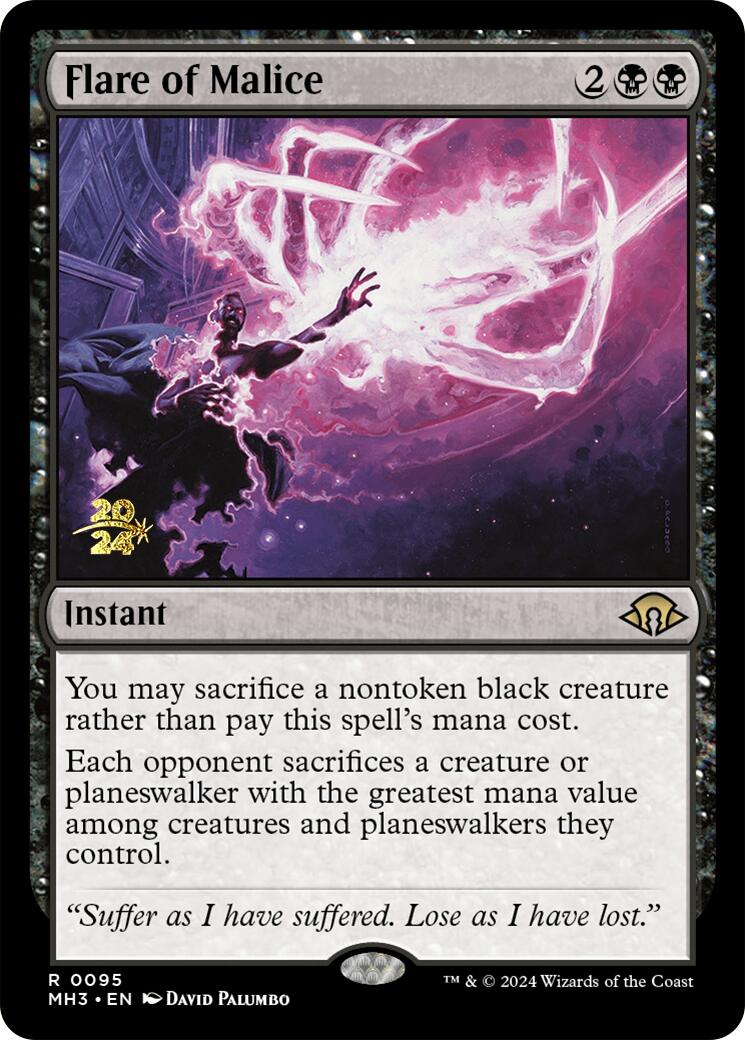 Flare of Malice [Modern Horizons 3 Prerelease Promos] - Trinity Hobby