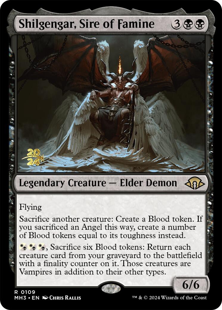 Shilgengar, Sire of Famine [Modern Horizons 3 Prerelease Promos] - Trinity Hobby