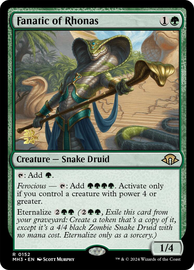 Fanatic of Rhonas [Modern Horizons 3 Prerelease Promos] - Trinity Hobby