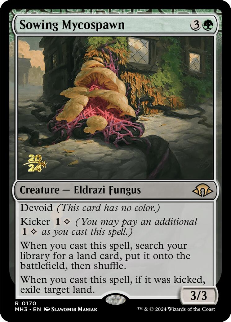 Sowing Mycospawn [Modern Horizons 3 Prerelease Promos] - Trinity Hobby