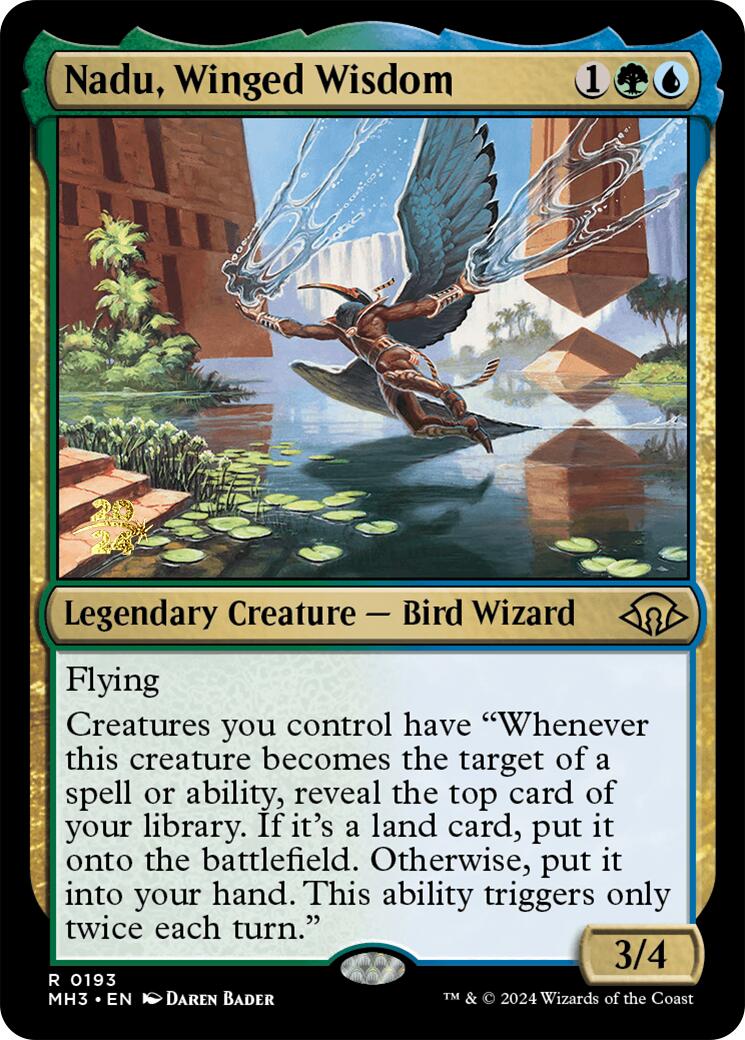 Nadu, Winged Wisdom [Modern Horizons 3 Prerelease Promos] - Trinity Hobby