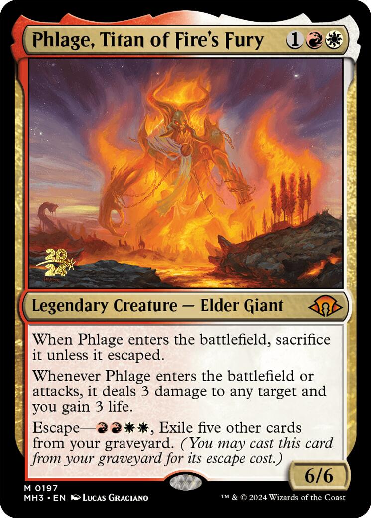 Phlage, Titan of Fire's Fury [Modern Horizons 3 Prerelease Promos] - Trinity Hobby