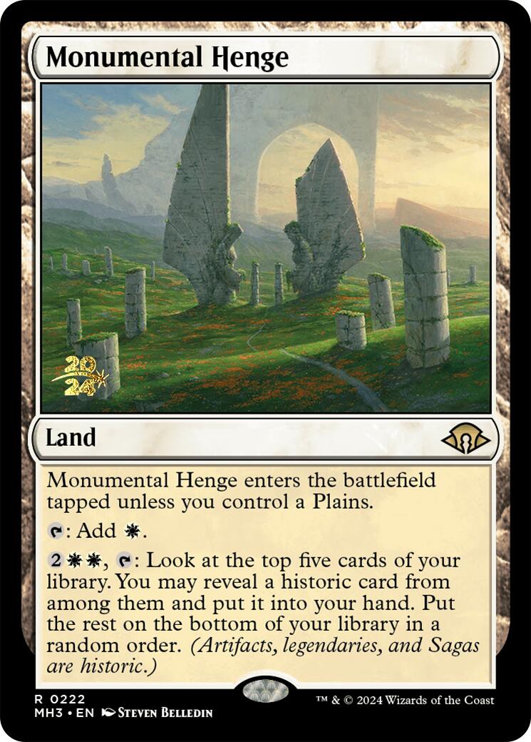 Monumental Henge [Modern Horizons 3 Prerelease Promos] - Trinity Hobby