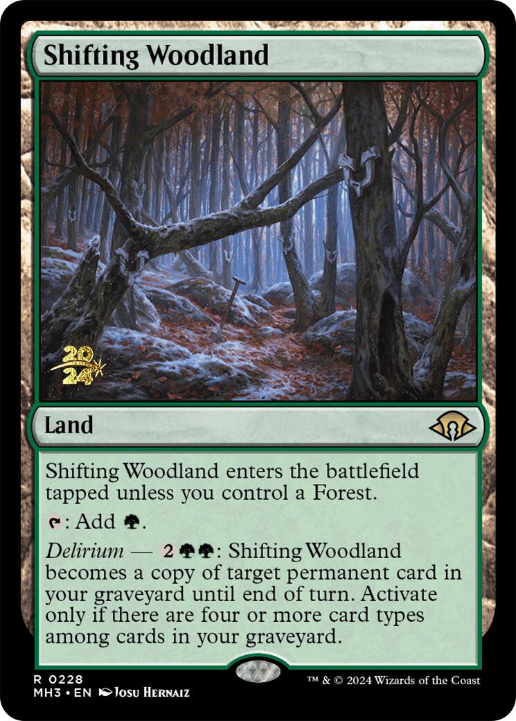 Shifting Woodland [Modern Horizons 3 Prerelease Promos] - Trinity Hobby