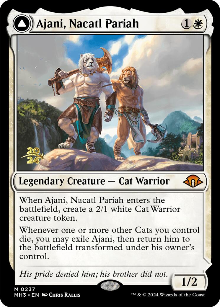 Ajani, Nacatl Pariah [Modern Horizons 3 Prerelease Promos] - Trinity Hobby