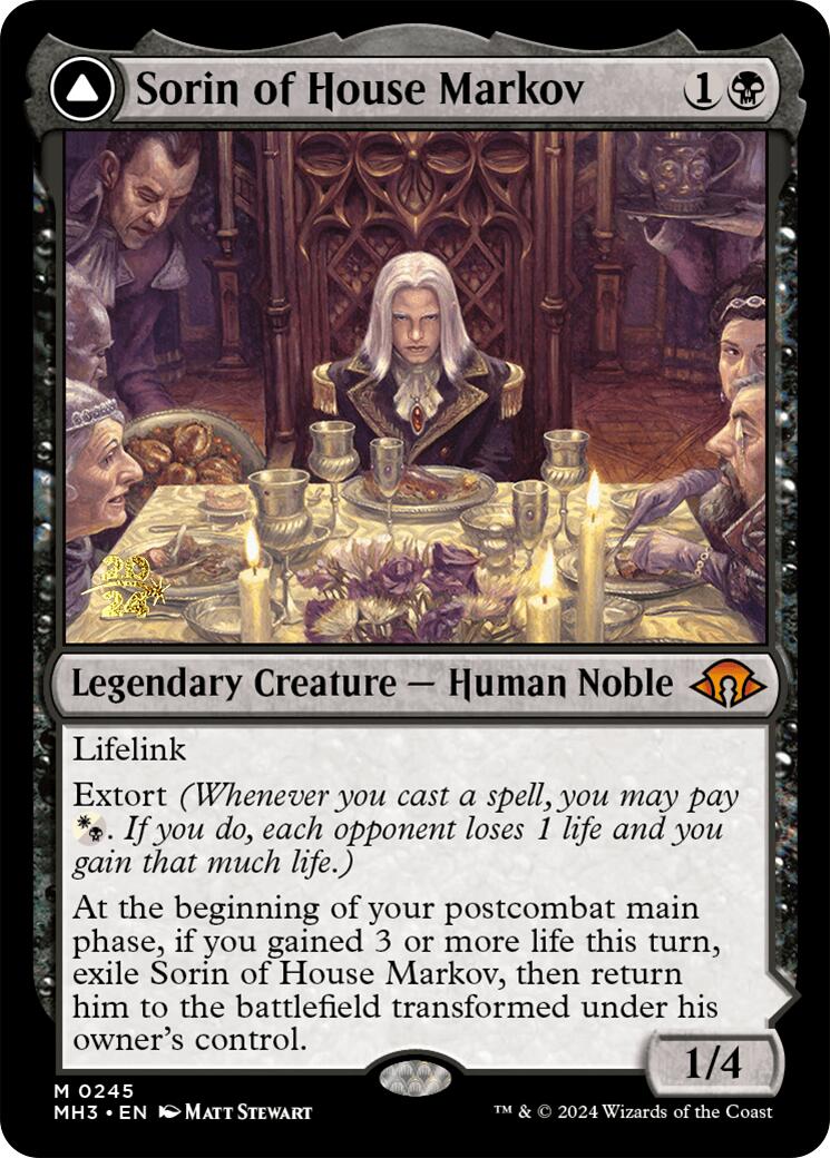 Sorin of House Markov [Modern Horizons 3 Prerelease Promos] - Trinity Hobby