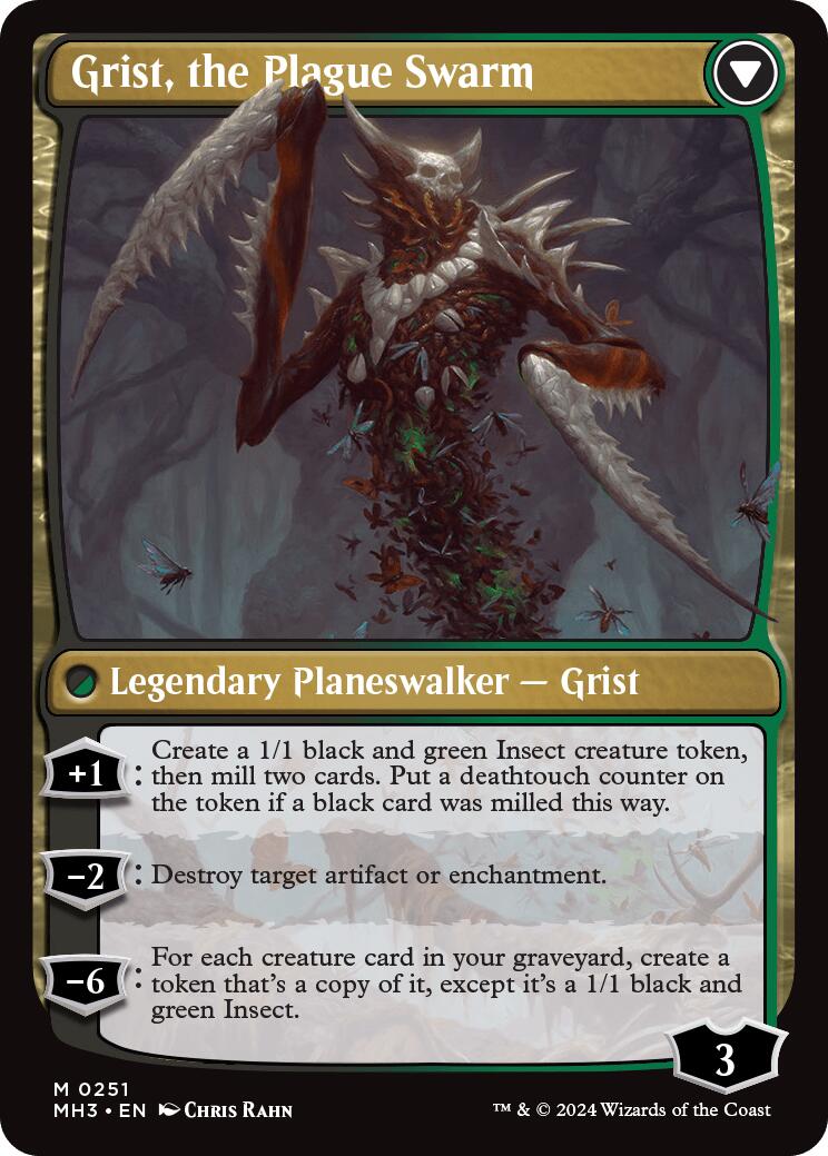 Grist, Voracious Larva [Modern Horizons 3 Prerelease Promos] - Trinity Hobby