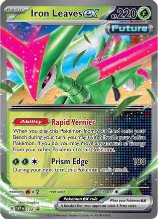 Iron Leaves ex (128) [Scarlet & Violet: Black Star Promos] - Trinity Hobby