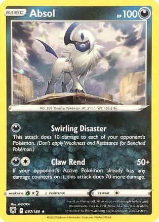 Absol (Cosmos Holo) - (097/189) Holofoil [Miscellaneous Cards & Products]