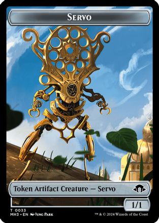 Servo // Snake Double-Sided Token  [Foil]  (MH3-33 // 20) - [Modern Horizons 3] - Trinity Hobby