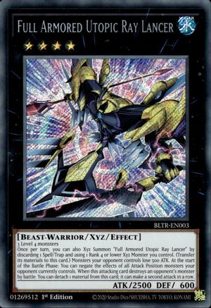 Full Armored Utopic Ray Lancer [BLTR-EN003] Secret Rare - Trinity Hobby