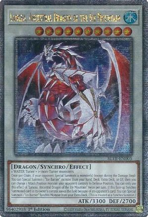 Lancea, Ancestral Dragon of the Ice Mountain (Quarter Century Secret Rare) [BLTR-EN005] Quarter Century Secret Rare - Trinity Hobby