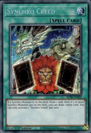 Synchro Creed [BLTR-EN029] Secret Rare - Trinity Hobby