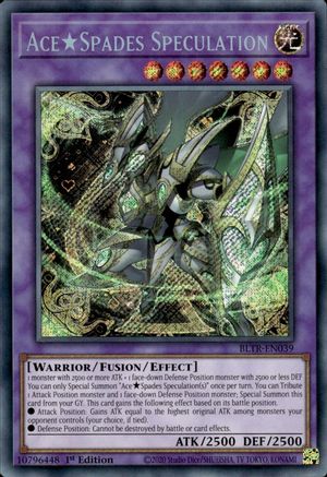Ace Spades Speculation [BLTR-EN039] Secret Rare - Trinity Hobby