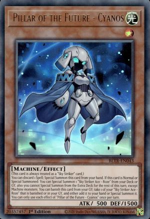 Pillar of the Future - Cyanos [BLTR-EN043] Ultra Rare - Trinity Hobby