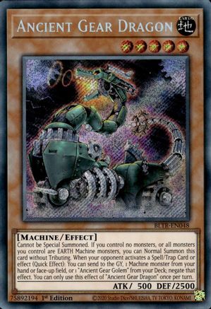 Ancient Gear Dragon [BLTR-EN048] Secret Rare - Trinity Hobby