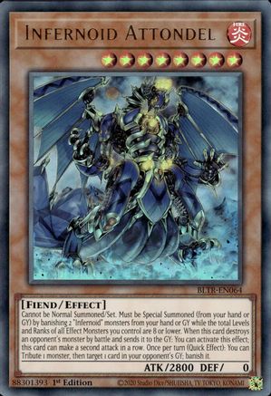 Infernoid Attondel [BLTR-EN064] Ultra Rare - Trinity Hobby