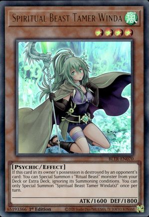 Spiritual Beast Tamer Winda [BLTR-EN070] Ultra Rare - Trinity Hobby