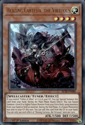 Blazing Cartesia, the Virtuous [BLTR-EN080] Ultra Rare - Trinity Hobby