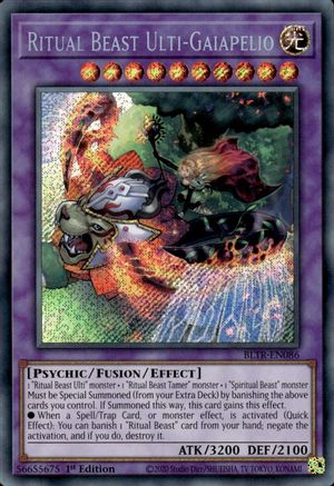Ritual Beast Ulti-Gaiapelio [BLTR-EN086] Secret Rare - Trinity Hobby