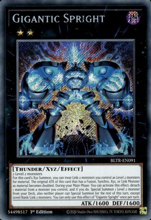 Gigantic Spright [BLTR-EN091] Secret Rare - Trinity Hobby