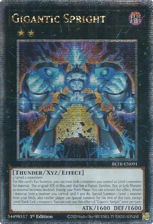 Gigantic Spright (Quarter Century Secret Rare) [BLTR-EN091] Quarter Century Secret Rare - Trinity Hobby