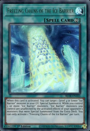Freezing Chains of the Ice Barrier [BLTR-EN103] Ultra Rare - Trinity Hobby