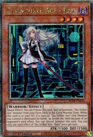 Sky Striker Ace - Raye (Quarter Century Secret Rare) [BLTR-EN116] Quarter Century Secret Rare - Trinity Hobby