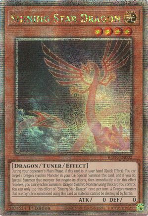 Shining Star Dragon (Quarter Century Secret Rare) [BLTR-EN002] Quarter Century Secret Rare - Trinity Hobby