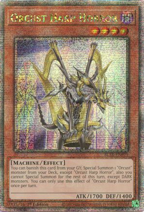 Orcust Harp Horror (Quarter Century Secret Rare) [BLTR-EN071] Quarter Century Secret Rare - Trinity Hobby