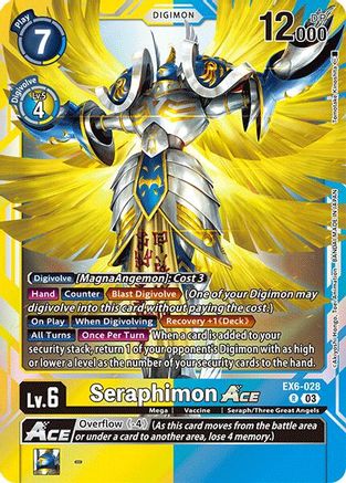 Seraphimon ACE [EX6-028] [Infernal Ascension] - Trinity Hobby