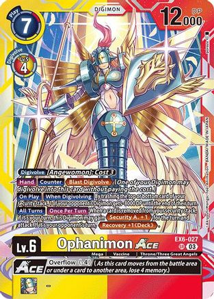 Ophanimon ACE [EX6-027] [Infernal Ascension] - Trinity Hobby