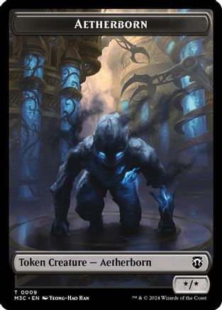 Aetherborn (Ripple Foil) // Thopter Double-Sided Token  [Foil]  (M3C-9 // 26) - [Modern Horizons 3 Commander] - Trinity Hobby